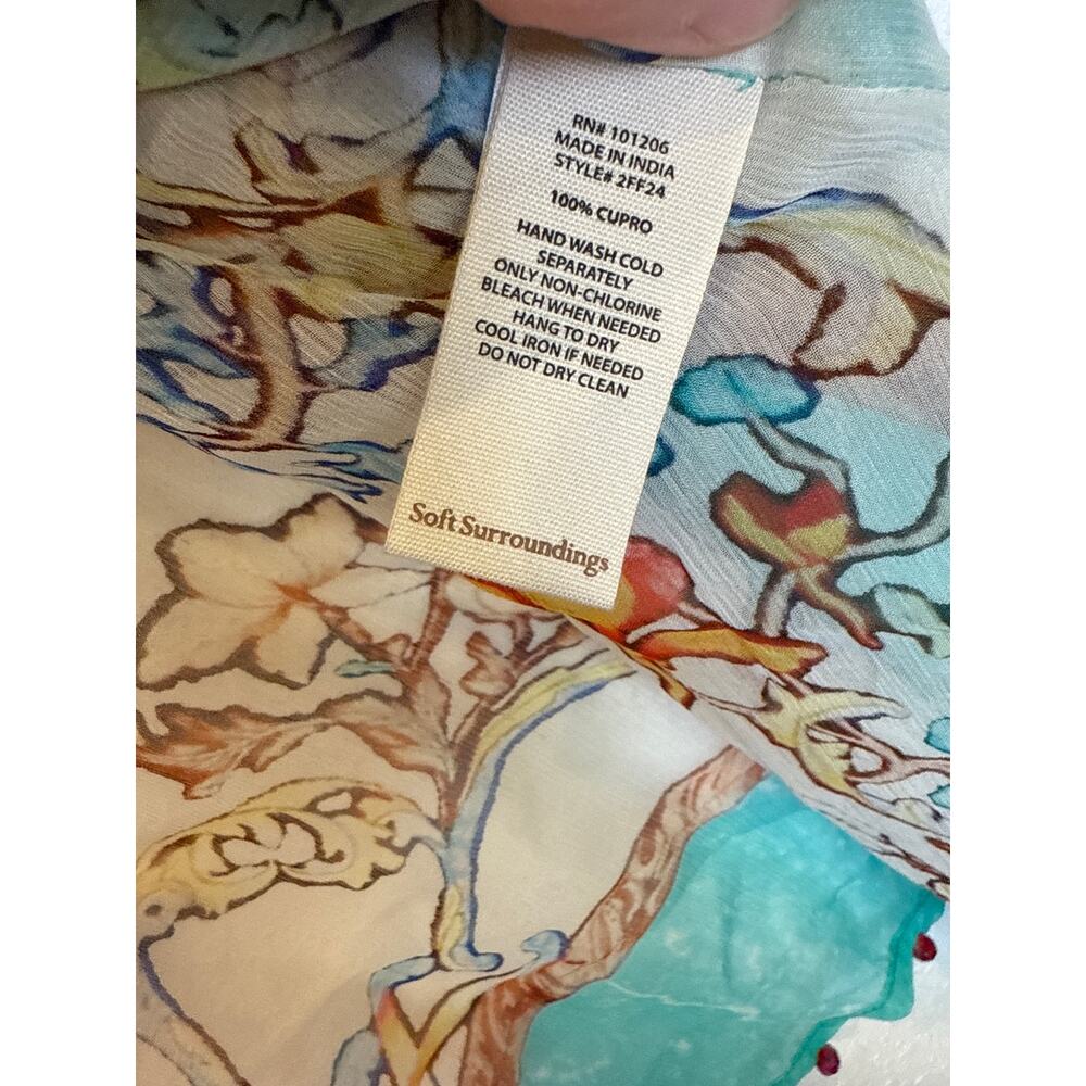 Soft Surroundings Sheer Open Front Flowy Jacket/T… - image 6